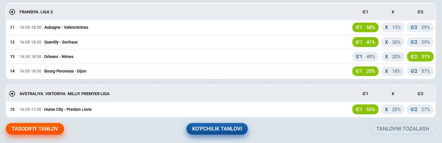 TOTO da Mostbetda tasodifiy tanlash va ko'pchilikni tanlash xususiyatlari TOTO da Mostbetda tasodifiy tanlash va ko'pchilikni tanlash xususiyatlari