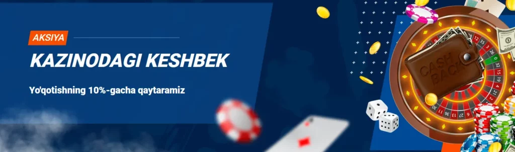 KAZINODAGI KESHBEK KAZINODAGI KESHBEK
